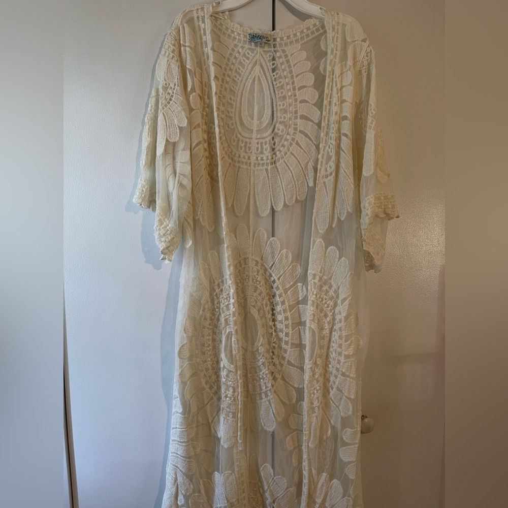 White Lace Cardigan